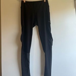 Mesh Side Leggings with Pocket